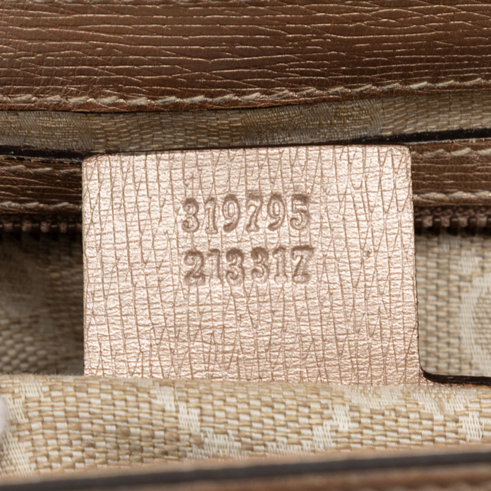 Pre-Loved Gucci Leather Bright Bit Satchel - Picture 6 of 7